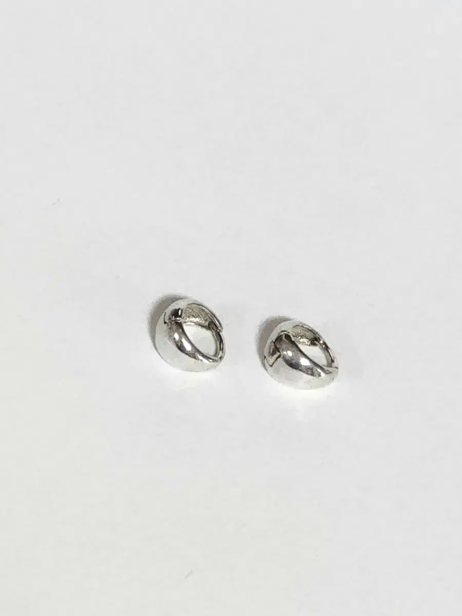 0.8mm 전체 순은 원터치 귀걸이